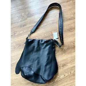 METORPHOZA Genuine Leather Black Bag NEW